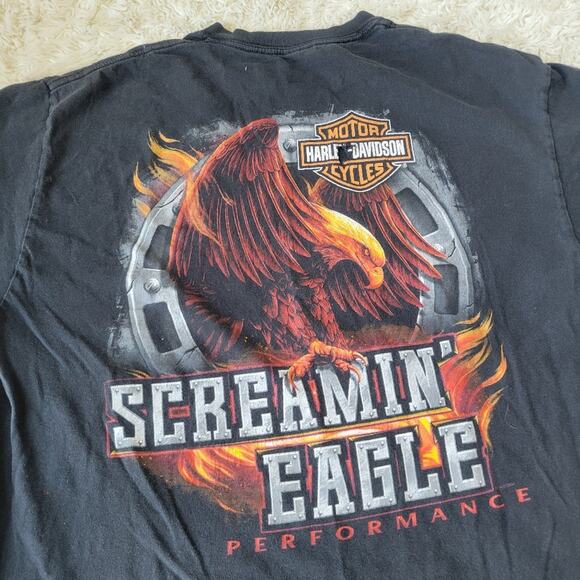Harley Davidson Screaming Eagle Tshirt M/L - Picture 3 of 6